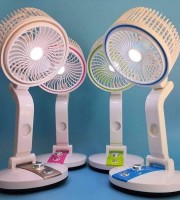 Folding Fan with LED Light