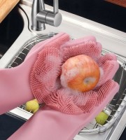 Silicone Household Kitchen Washing Glove(2pcs)