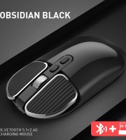 POWKIDDY computer business office mute 2.4g ricaricabile M203 wireless mouse Bluetooth