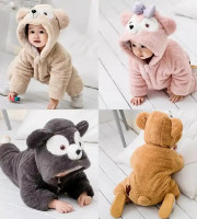 Baby Bear Rompers (Size: 4M-30M)