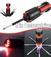 8 Screwdrivers in 1 Tool with Worklight and Flashlight