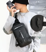 Men's Multifunctional Backpack Waterproof Crossbody Bag