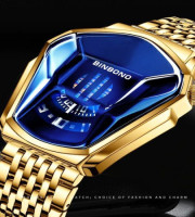 BINBOND Top Brand Luxury Military Fashion Sport Watch Men’s Wrist Watch (Golden)