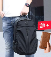 Waterproof Multi-Functional Laptop Backpack With Free Wallet