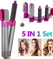 5 in 1 Hair Dryer Comb  Hair Straightener Brush Electric Hair Curler Professional Hair Styler Curling Iron Styling Tool