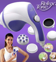 Relax Tone Spin Body Massager With 5 Headers Relax Spin Tone Slimming Lose Weight Burn Fat Full Body Massage Device