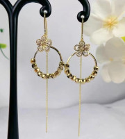 Jahlar Flower Chain Earrings