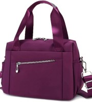 Luxury Bag Waterproof Nylon Shoulder Ladies Travel Crossbody ( Purple Color)