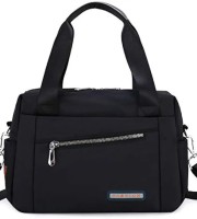 Luxury Bag Waterproof Nylon Shoulder Ladies Travel Crossbody ( Black Color)