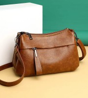 Crossbody artificial leather ( brown color )