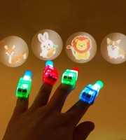 10 PCS LED Light & Lighting Cartoon Finger Projection Lamp Finger Lighst Ring Light LED Child Light Toy