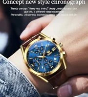 OLEVS Men Watch (Blue)