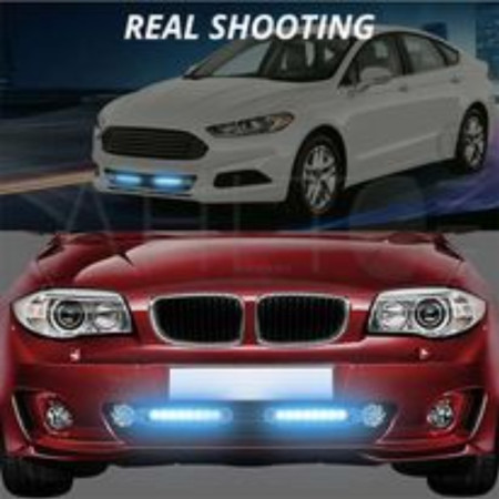 Wind powered universal DRL 8 colour LED Lights 2 pcs